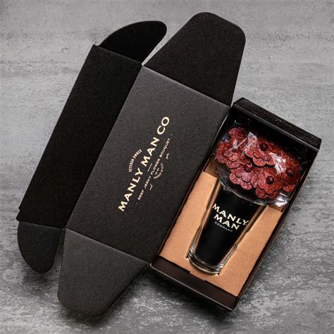Beef Jerky Flowers + Pint Glass "Vase" 🥩 // Manly Man Co® - Manly Man Co.