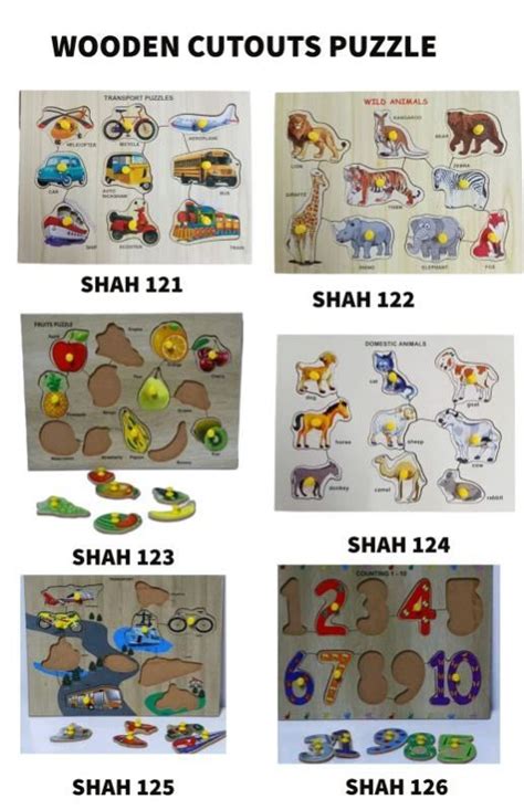 Wooden Cutout Puzzle Manufacturer Exporter Supplier from Saharanpur India