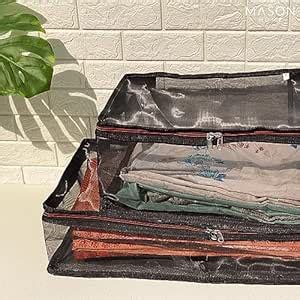 Mason Home Net/Mesh Lehenga Storage Bag Big - 1pc - L x B x H - 26" x ...