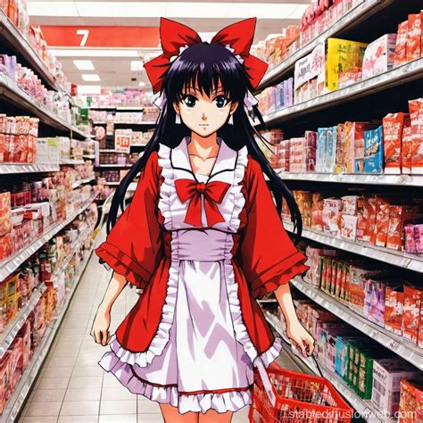 Reimu Hakurei's 80's Anime 7-11 Visit | Stable Diffusion Online