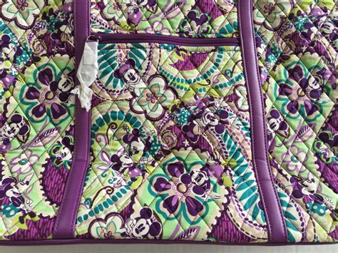 Disney Vera Bradley Plums Up Mickey Mouse Tote