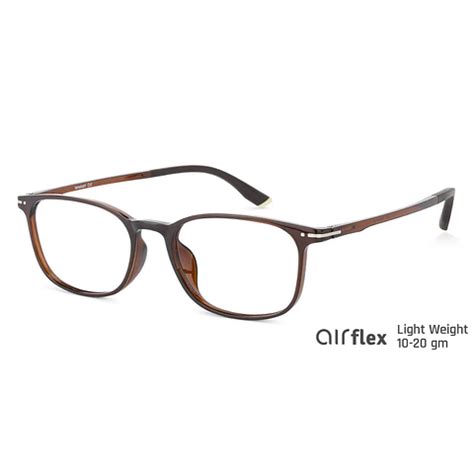 Buy Brown White Full Rim Rectangle Lenskart Air SG Flex LA E13375AF ...