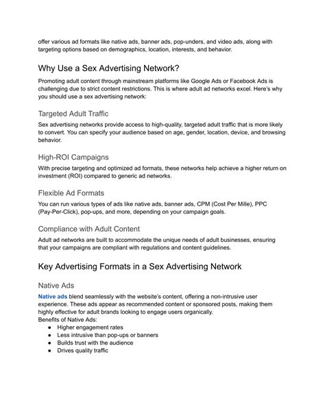 PPT - Sex Advertising Network_ Strategies for High-Converting Adult Ads ...