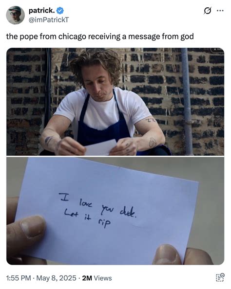 the pope from chicago receiving a message from god | Pope Leo XIV ...