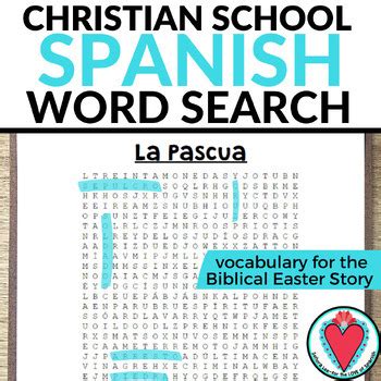Christian School Spanish Teaching Resource Jesus Resurrection Easter ...