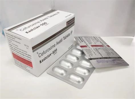 Pharma Medicines Tablets - 500 mg Cefuroxime Axetil Tablets IP ...