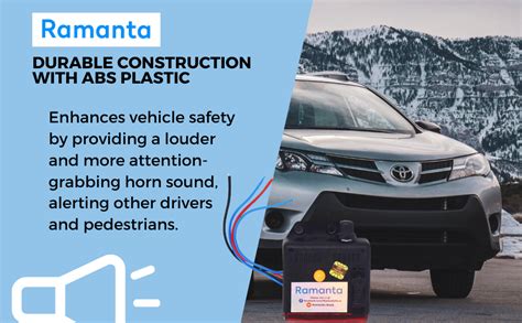 Ramanta RMT441 Bike Horn High Sound 12V DC Horn Relay (Tuner) 4-Wire ...