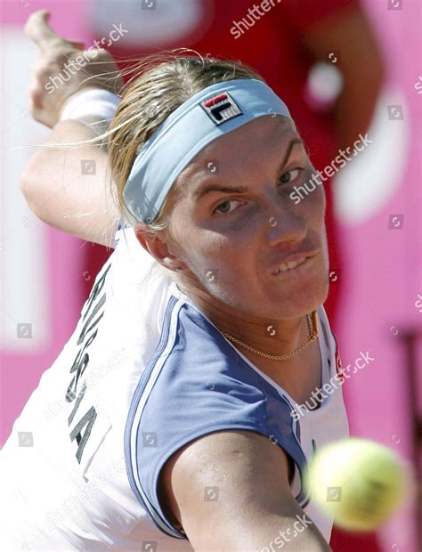 Russian Tennis Player Svetlana Kuznetsova Returns Editorial Stock Photo ...