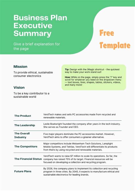 Business Plan Summary Example.pdf 的图像结果