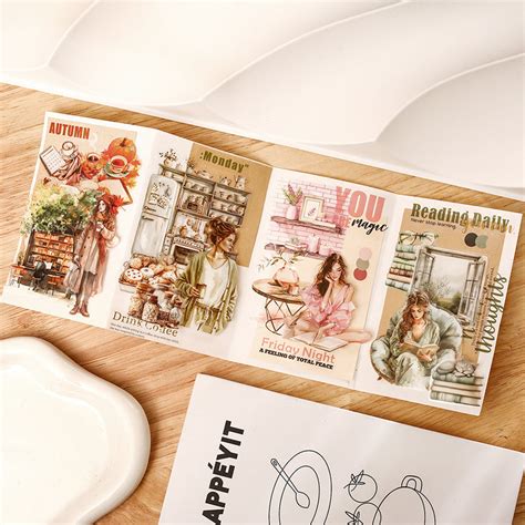 Girls Handbook Sticker Book | Coffee Journal Stickers