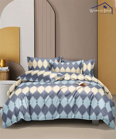 Multi Rhombus 350GSM Single Bed Comforter – Weave & Decor