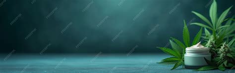Cosmetic item with marijuana leaves | AI-generated image