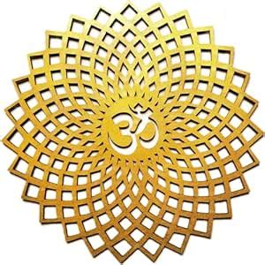Rf CLOTHES Lotus Flower Mandala Wall Sculptures Wall Art MDF Swastik ...