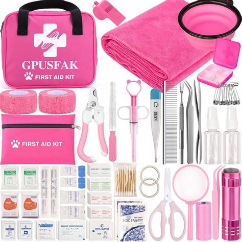 Amazon.com: EVERLIT Pet Medic First Aid Kit | 95 Pcs Vet-Approved Medical, Outdoor & Emergency ...
