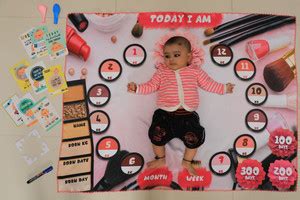 Mr.kalsariya Baby Photoshoot Blankets, Baby Monthly Milestone Blanket ...