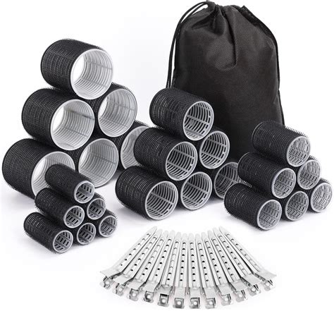 Amazon.com : Jumbo Hair Rollers Sets, Large Self Grip Hair Curlers, 36 ...