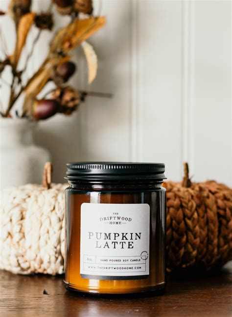 Fall Pumpkin Soy Candles - "pumpkin Latte" Fall Candle Pumpkin Spice ...