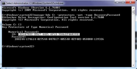 Image result for BitLocker Recovery Key Windows 7
