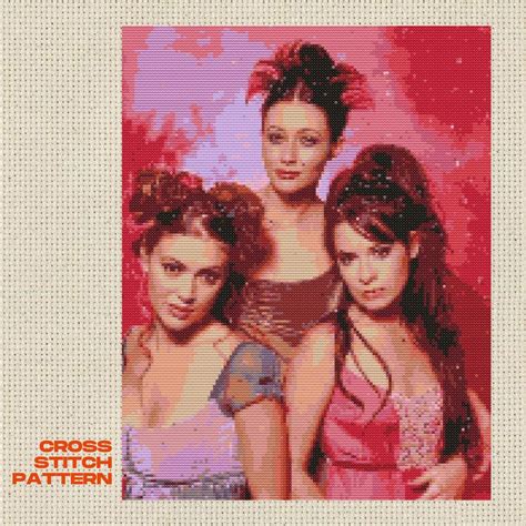Charmed TV Show Inspired Cross Stitch Pattern - Phoebe, Piper & Paige ...