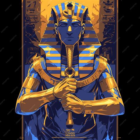 Egyptian Man in Pharaohs Attire at Historical Reenactment | Premium AI ...