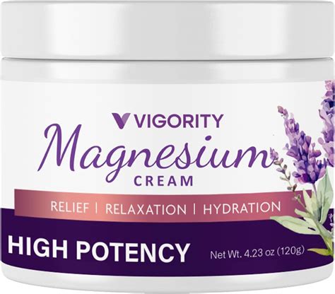 Vigority Magnesium Cream for Sleep: Magnesium Lotion for Leg Cramps - Soothing Magnesium with ...