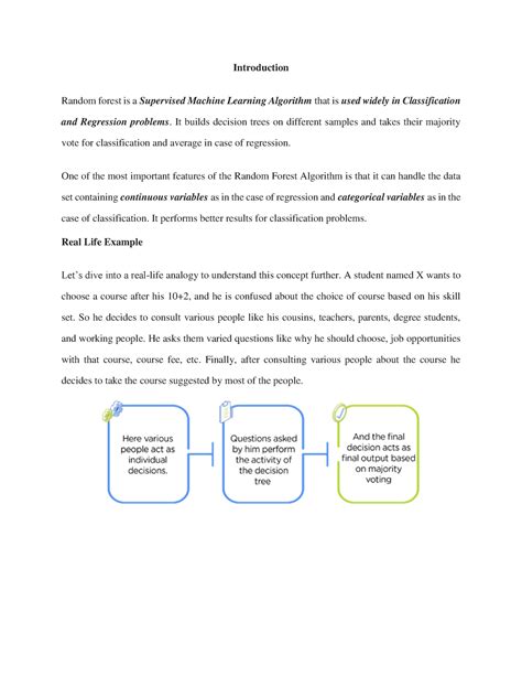 Random forest - Introduction Random forest is a Supervised Machine ...