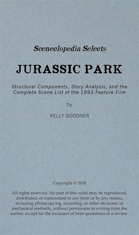 Sceneclopedia Selects: Jurassic Park: Structural Components, Story ...