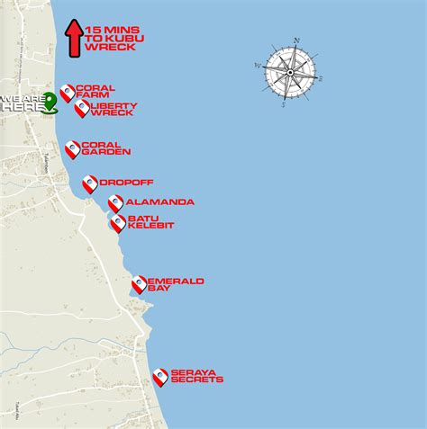 Bali Indonesia Dive Maps