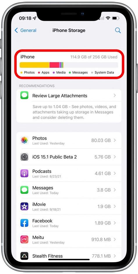 Image result for iPhone Storage Check If Full