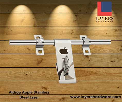 Layers Hardware™ Aldrop Apple Stainless Steel Laser