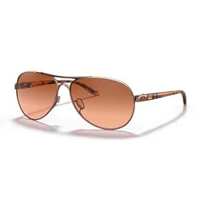 Oakley Women's Feedback OO4079-01 Aviator Sunglasses,Rose Gold,59 mm ...