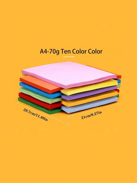 100 Sheets Per Pack A4 Photocopy Color Paper, A4 Printing Paper, A4 ...