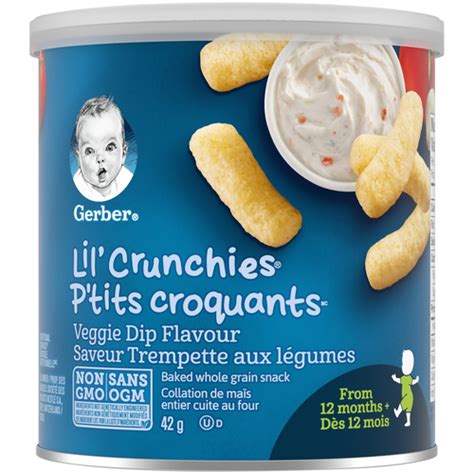 Buy Gerber Graduates Lil' Crunchies Snack Vegetable Dip 42 g | FreshCo