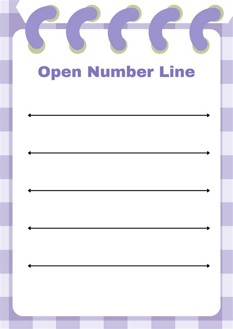 Free printable open number line, Download Free printable open number ...