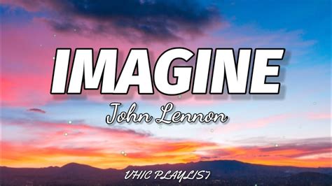 John Lennon - Imagine (Lyrics)🎶 - YouTube