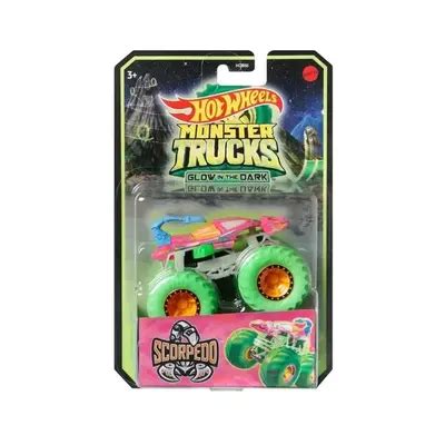 Buy Hot Wheels Scorpedio Monster Trucks 1:64 Glow in The Dark online at ...