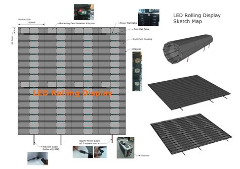 Rolling LED Screen Foldable LED Display Led Rolling Floor Screen