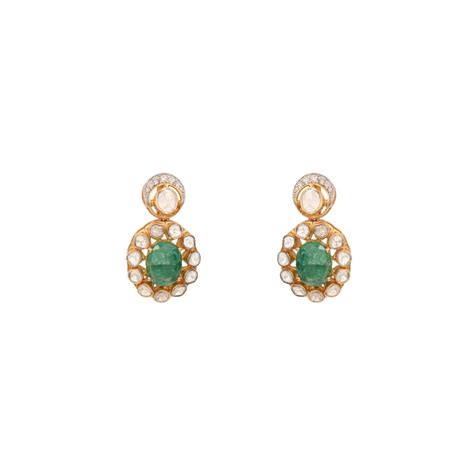 Cherie Lady Polki Diamond Earrings - Shop Online – Polki Stories by ...