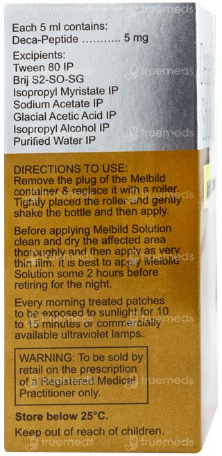 Melbild Solution 5 ML | Order Melbild Solution 5 ML Online at Truemeds