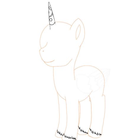 Pony base ( unicorn ) by drawDigitalMlpOc on DeviantArt