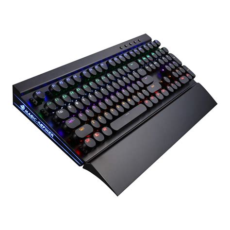 Buy MK7 RGB Mechanical Keyboard Retro Gaming Keyboard-Blue Switches-RGB ...
