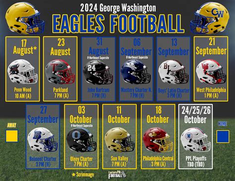 District 12 Schedules (2024 Graphics) – EasternPAFootball.com