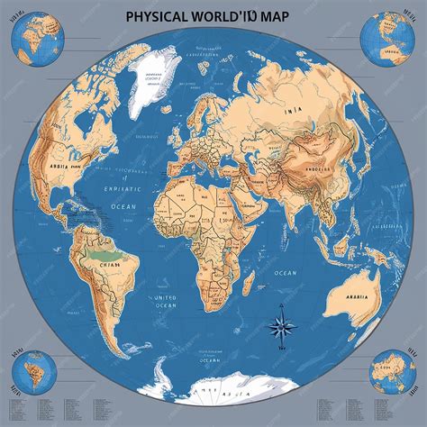 Large World Physical Map 的图像结果