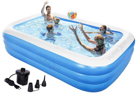 Buy Vunexo 10Feet Swimming Pool, Inflatable Kiddie Pool, Family Lounge ...