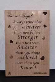 Custom made | inspiring laser engraved wooden plaques|for house warming ...