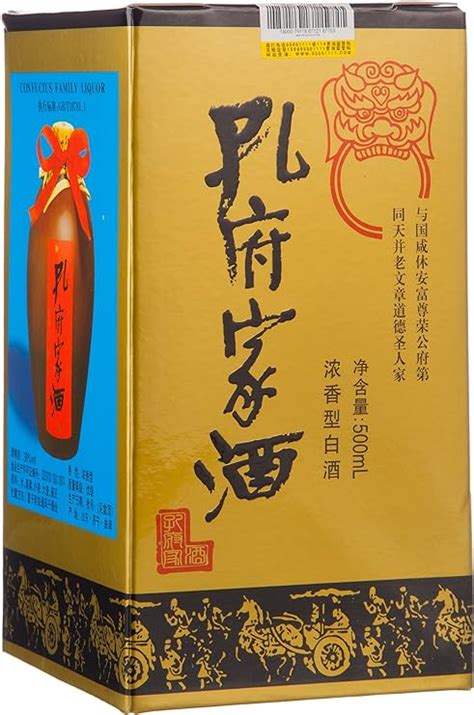 Amazon.co.jp: 横浜中華街 孔府家酒(こうふかしゅ) 500ML 39度、中国白酒・濃香型白酒 : 食品・飲料・お酒
