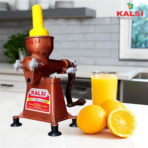 Buy Kalsi heavy duty aluminium hand press juicer no-3 copper shade ...