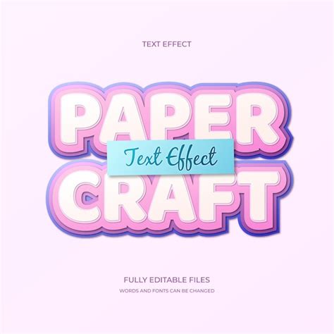 Paper cut text effect | Free Vector