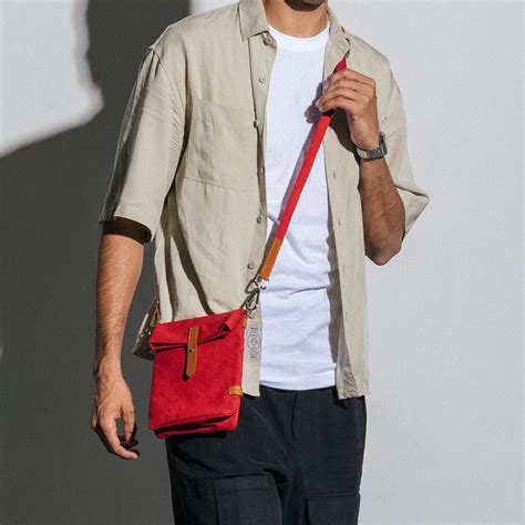 Scout Crossbody Bag, Crimson Red