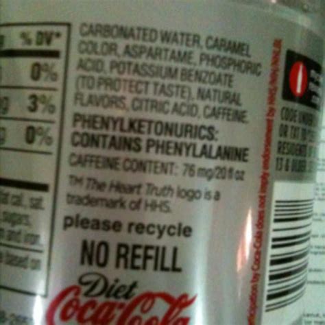 Coca Cola Diet Coke: Calories, Nutrition Analysis & More | Fooducate